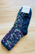 Blooming Garden - Navy - Women's Crew Sock