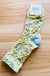 Blooming Garden - Flower Blue - Women's Crew Sock