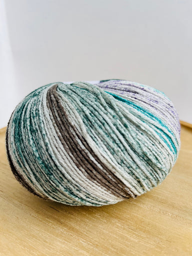 Grape/Khaki/Lilac/Taupe - Summer Socks from Laines du Nord