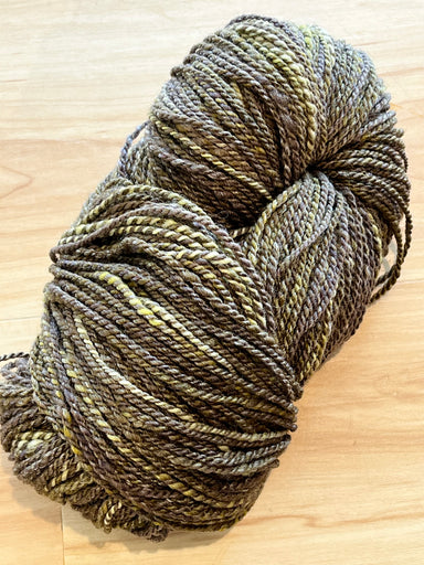 Targhee, Bamboo & Silk olive green & purple 100