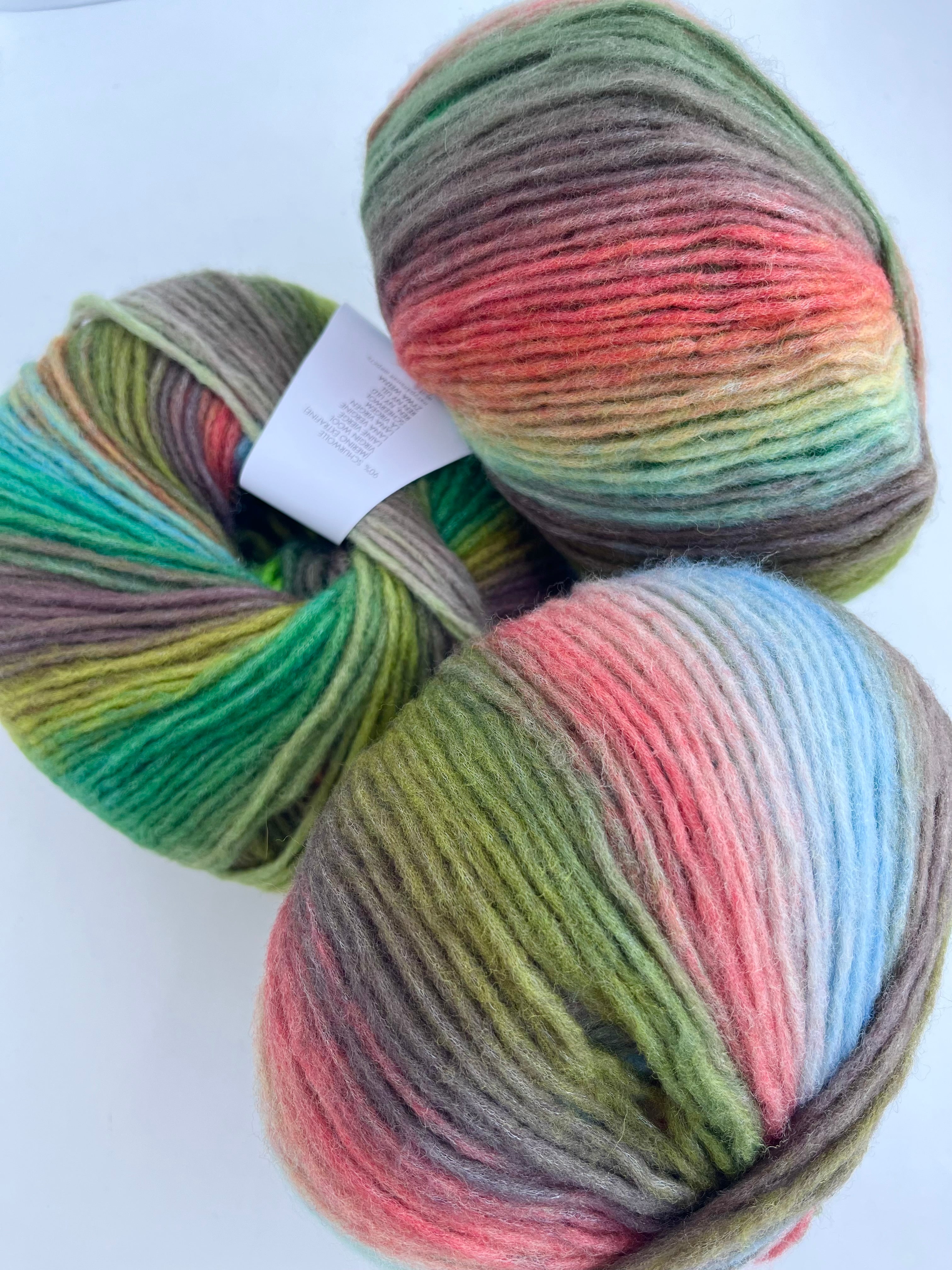 Color 20 - green, brown, orange, red, pink - Lang Cloud