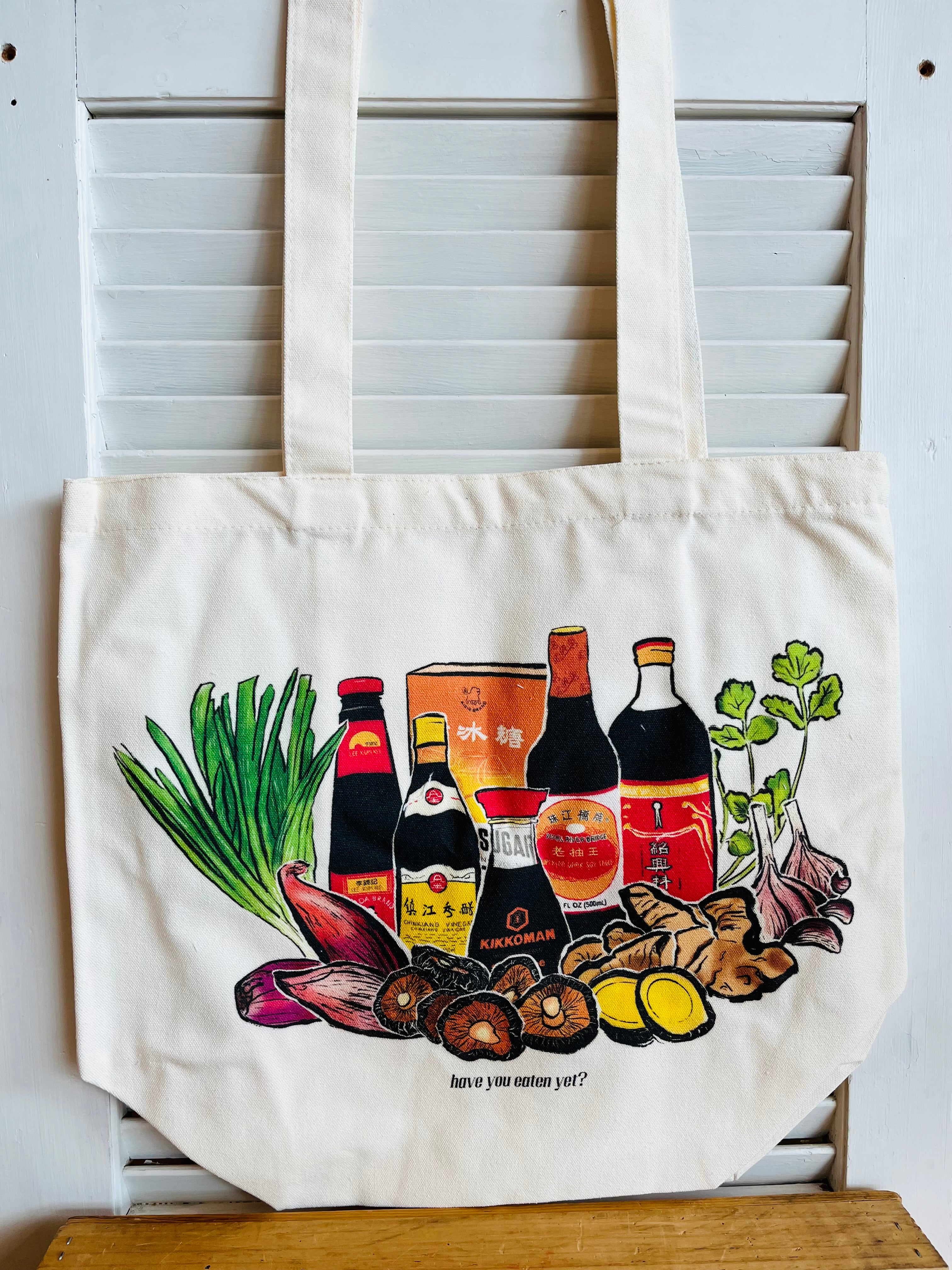 Asian Cuisine Tote Bags