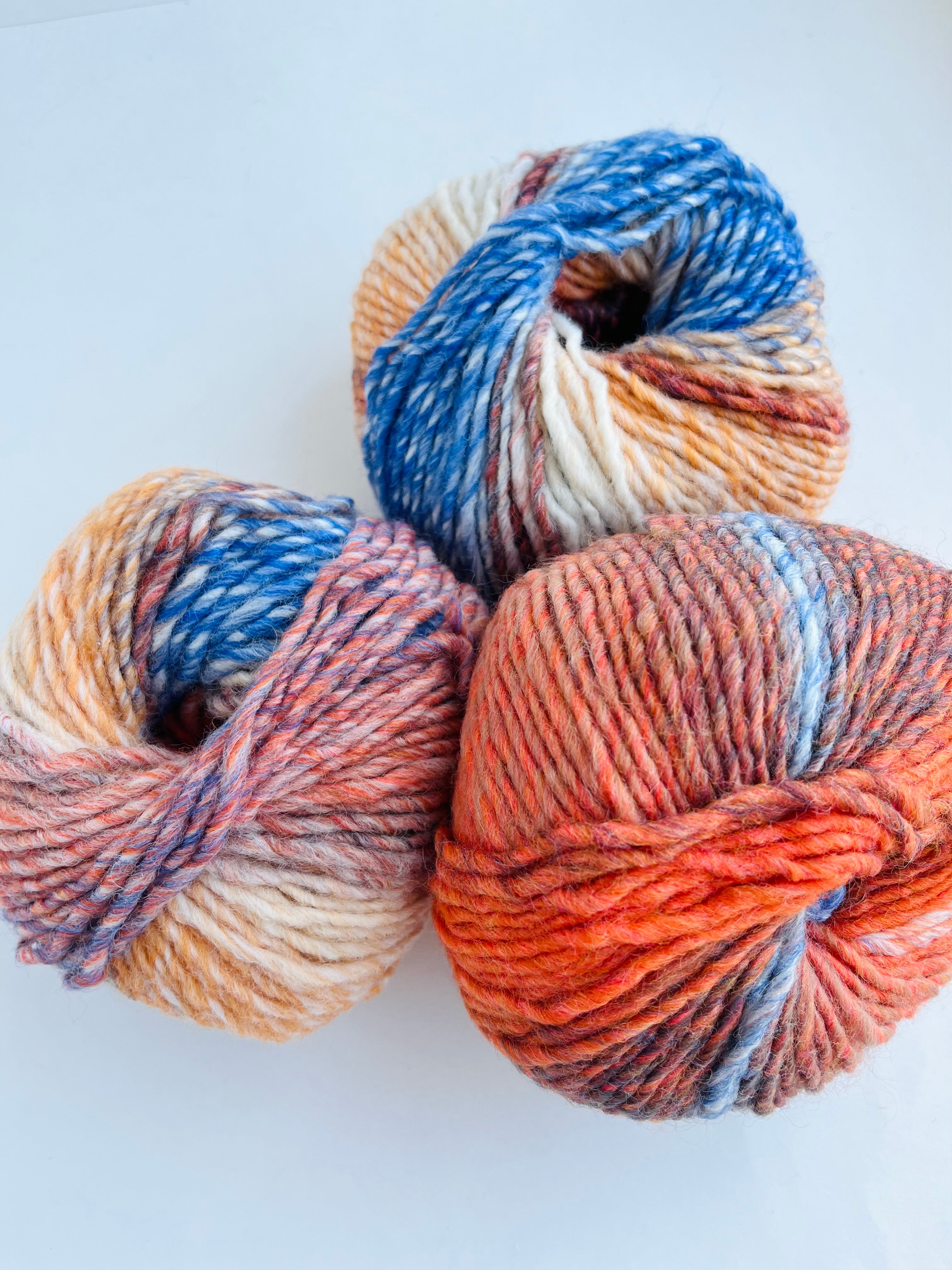 Orange Blue - Creative Melange yarn