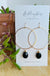 Droplet - Black Spinel - gold
