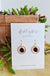 Petal - Red Quartz - gold
