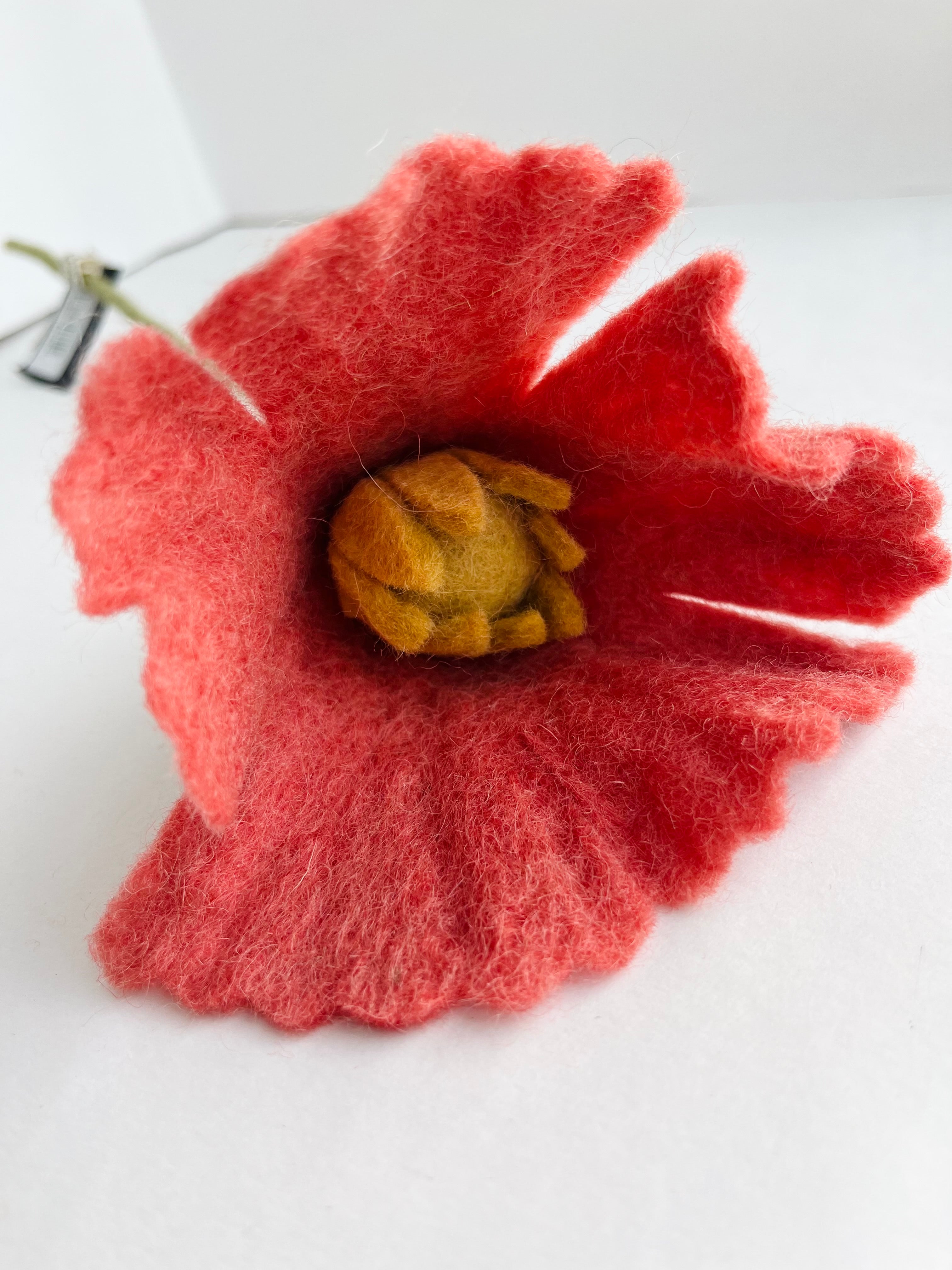 Felt Flowers - Poppy Raspberry