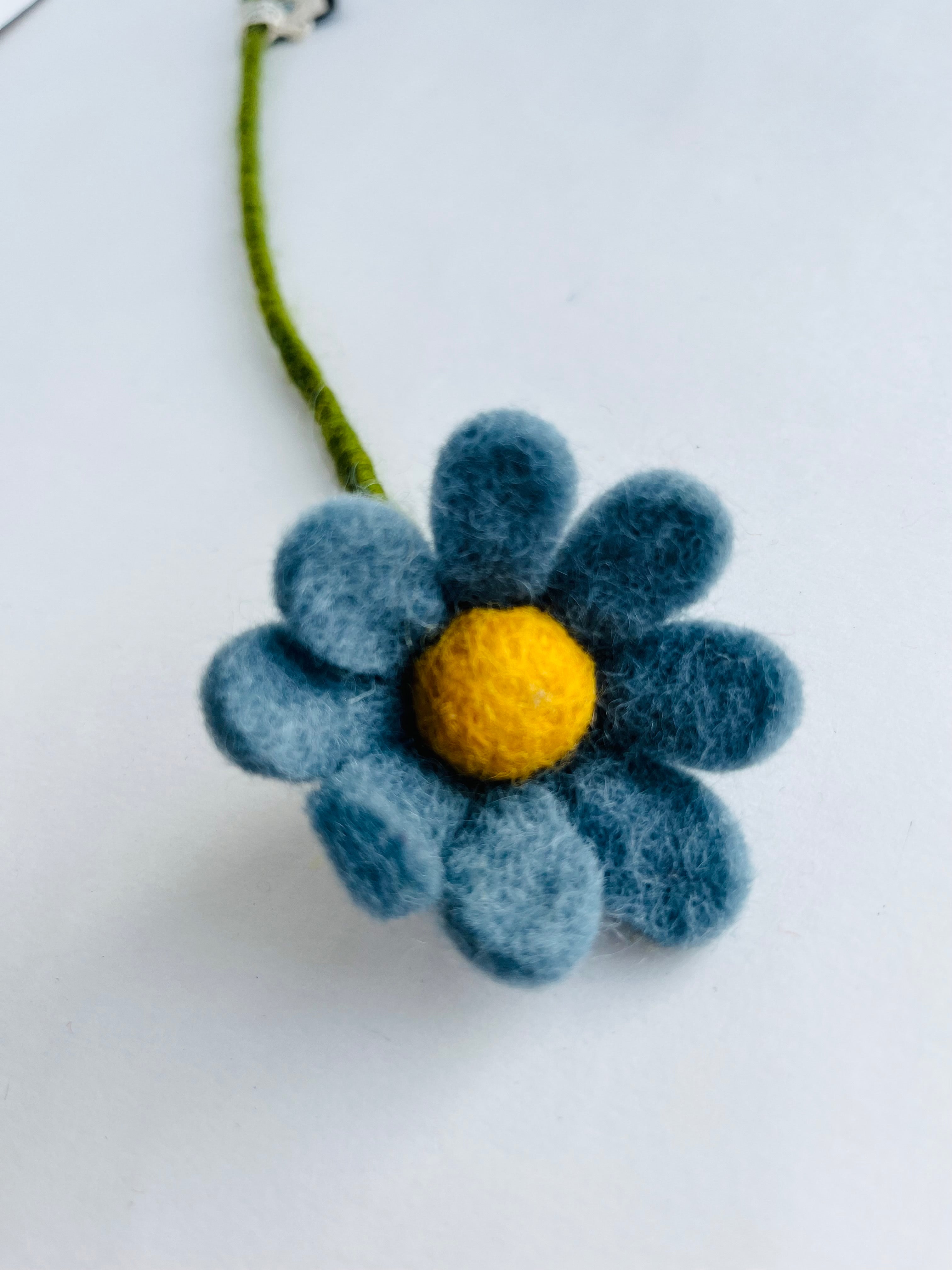 Felt Flowers - Anemone Blue