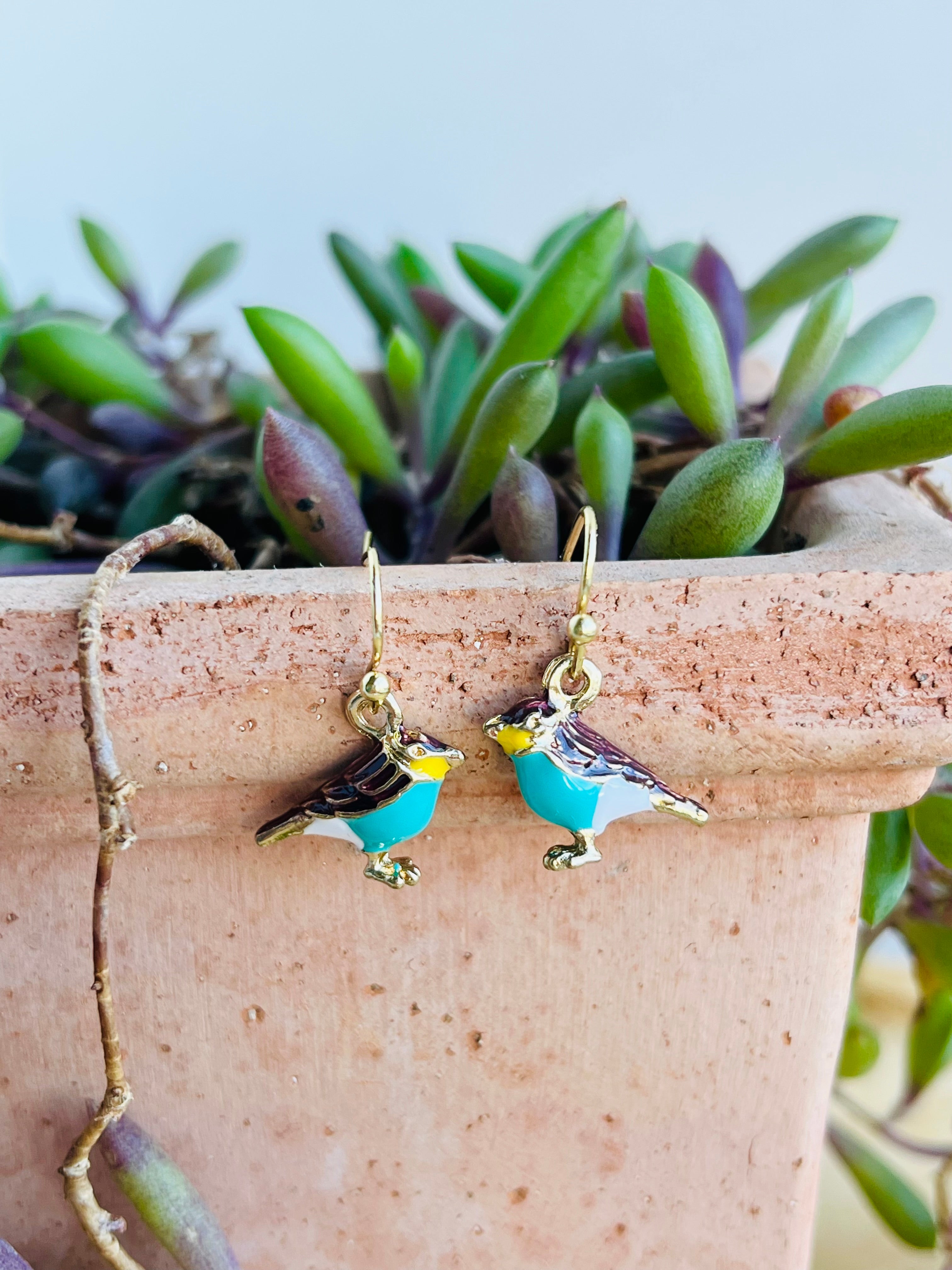 Enamel Earrings