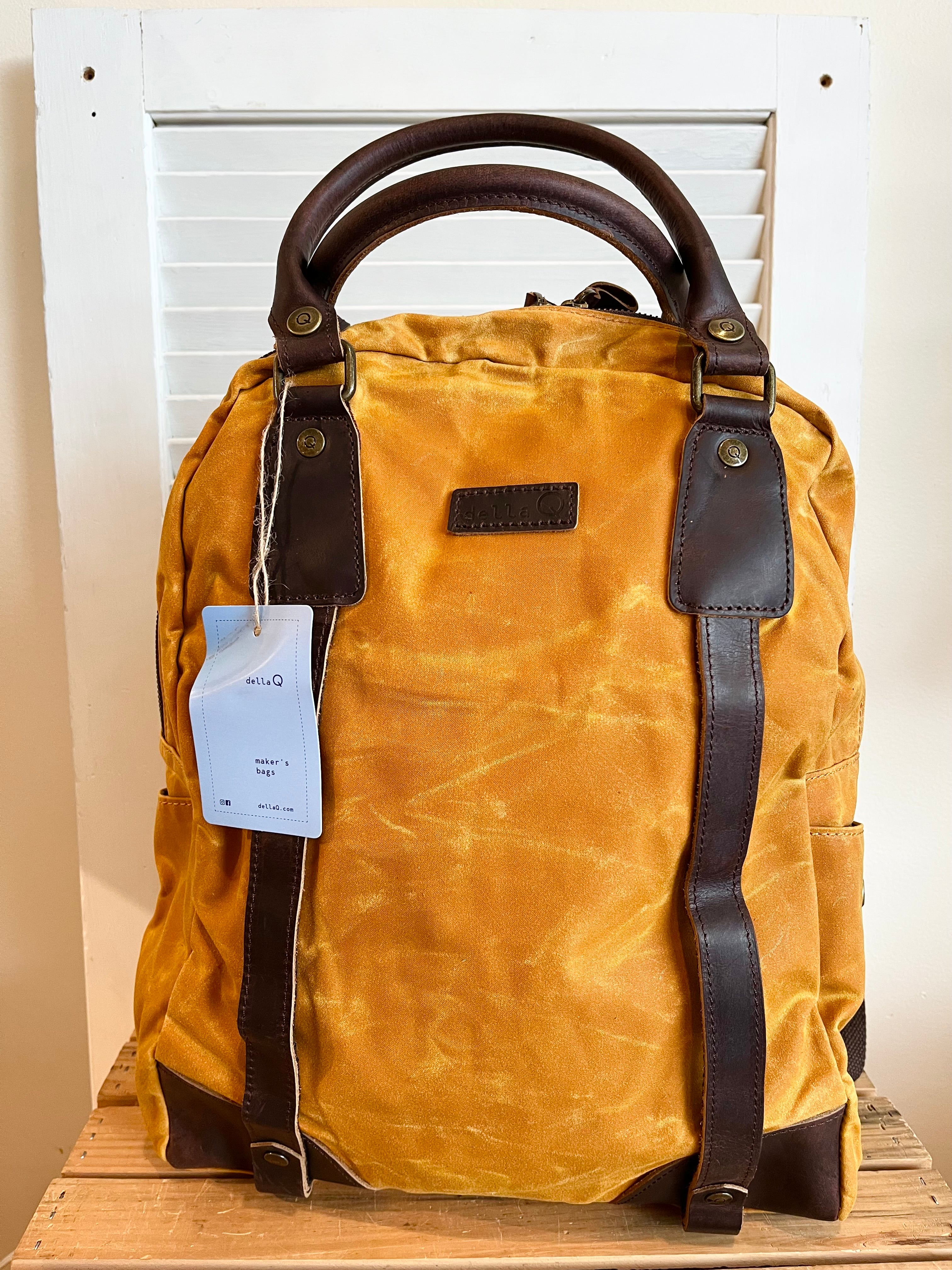 Della Q Maker's Canvas Backpack