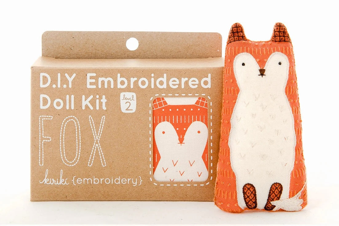 Fox - DIY Embroidered Doll Kit