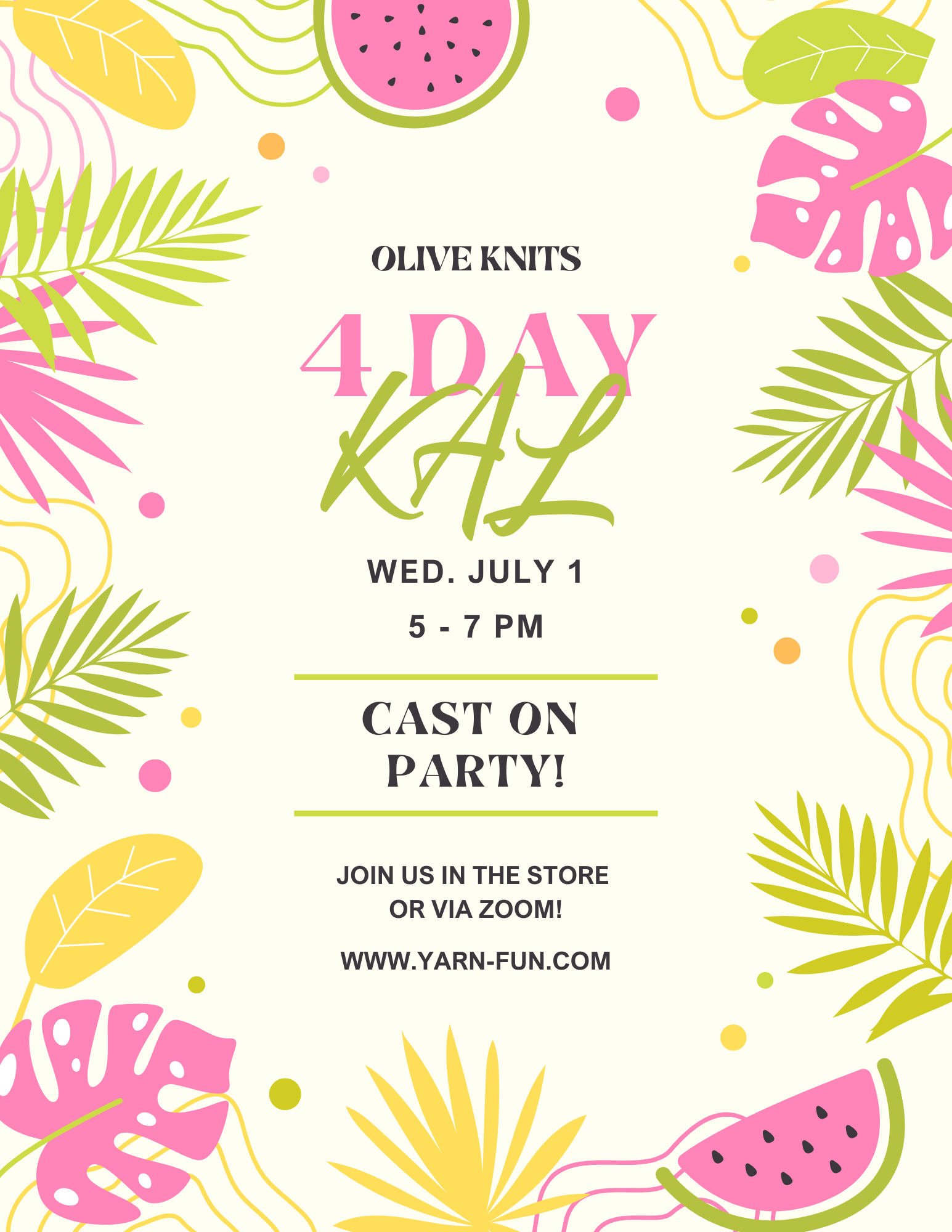 4 Day KAL Cast On Party!