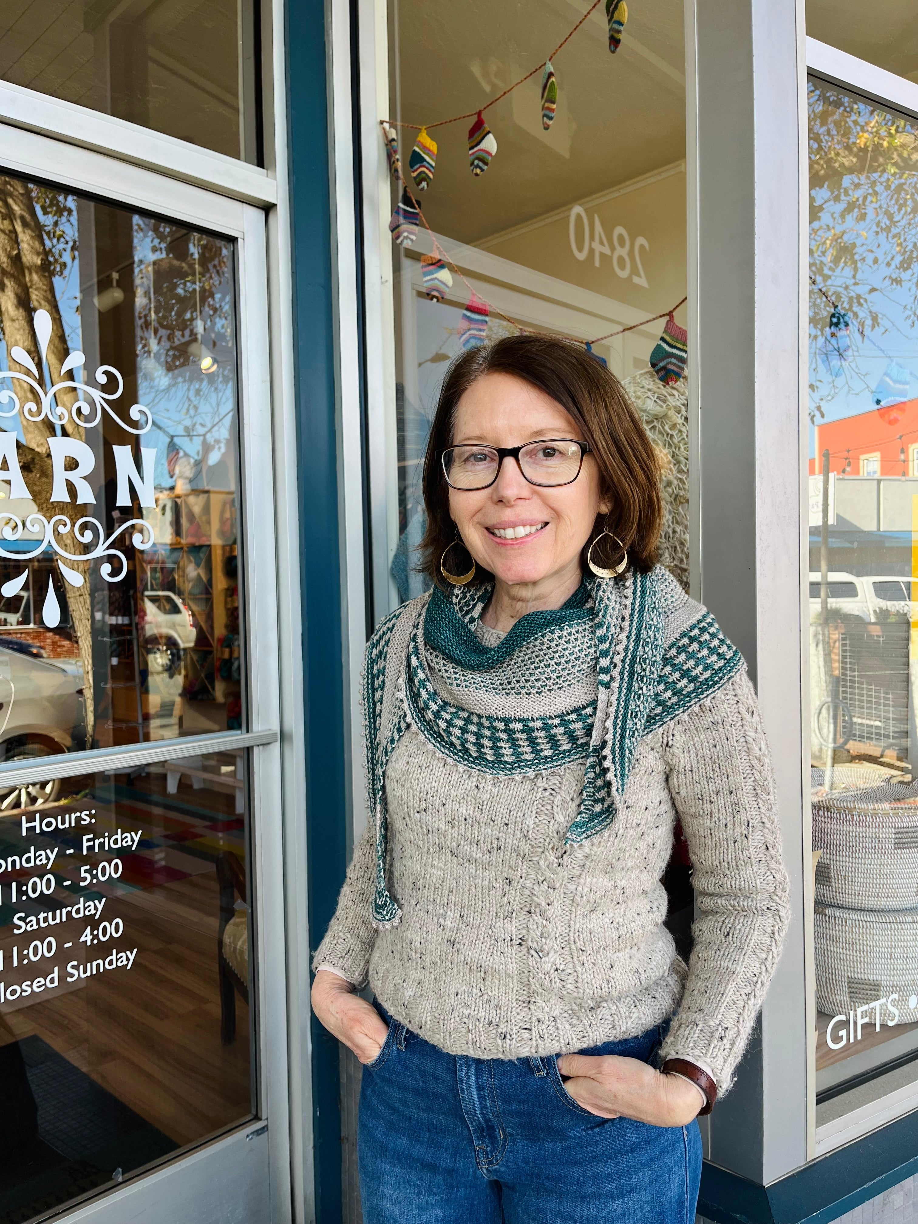 Sunny Brae Shawl pattern from Sweet Shop Patterns