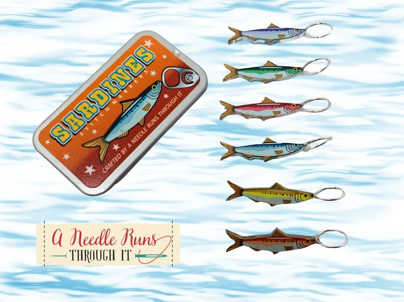 Sardines Tin Stitch Marker Set