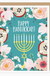 Floral Menorah - Happy Hanukkah card from Apartment 2