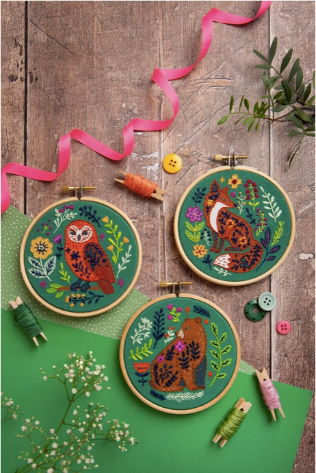 Mini Folk Embroidery Kits