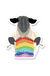 Sheep Knitting Rainbow - Apartment 2 Sticker