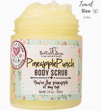 Pineapple Punch Body Scrub 3.4oz tub from Bella & Bear