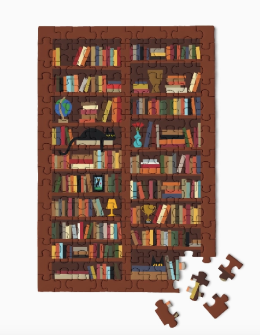 Bookcase mini jigsaw from Micro Puzzles