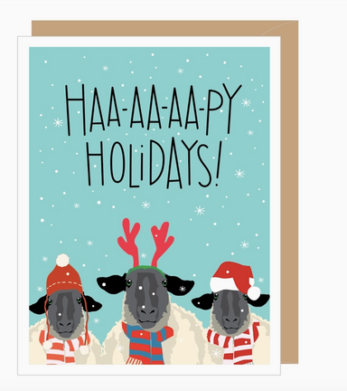 Sheep in scarves - Happy Holidays card box set from Apartment 2