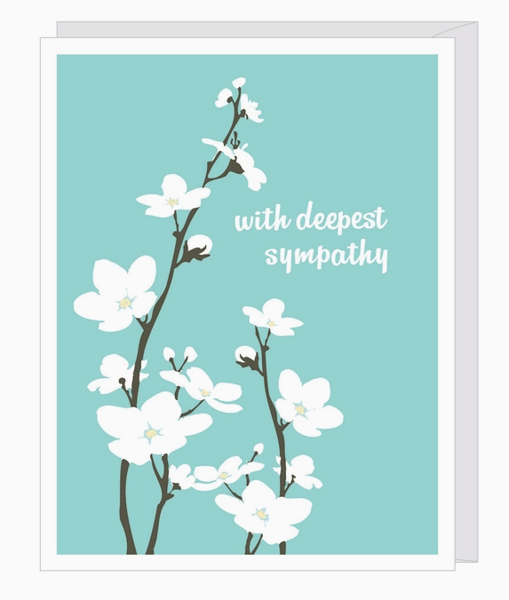 Apple Blossom sympathy card from Apartment 2