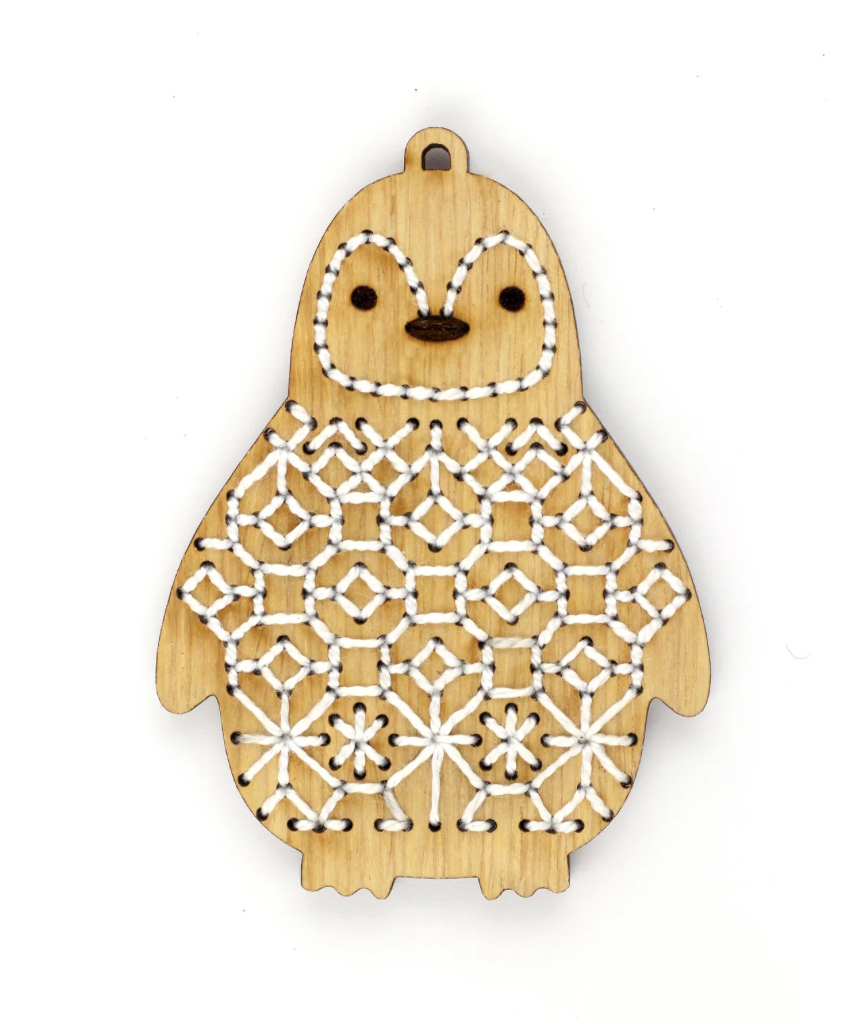 Penguin - Embroidered Ornament Kit