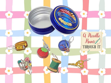 Cookie Tin Stitch Marker Set