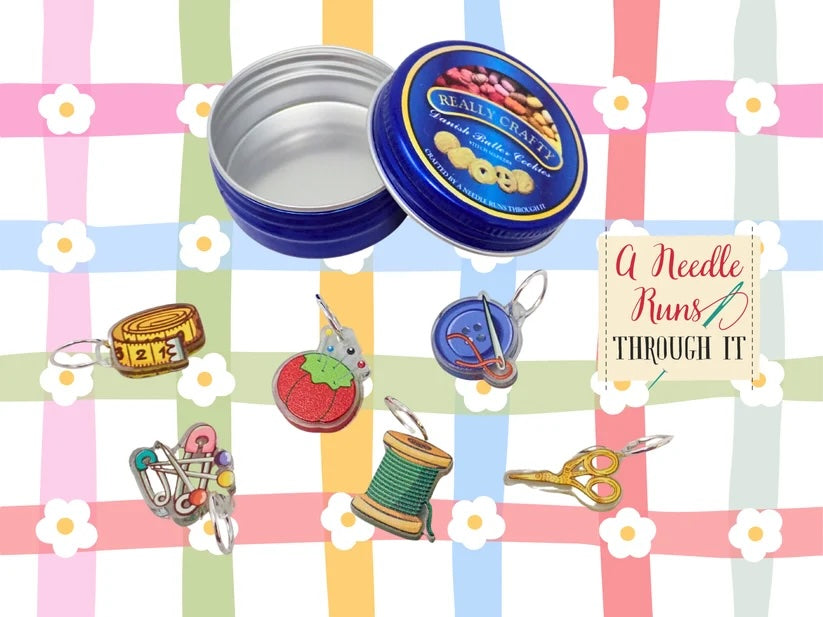 Cookie Tin Stitch Marker Set