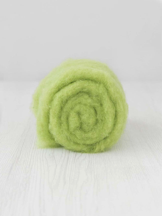 Carded Maori wool roving - Caipirinha