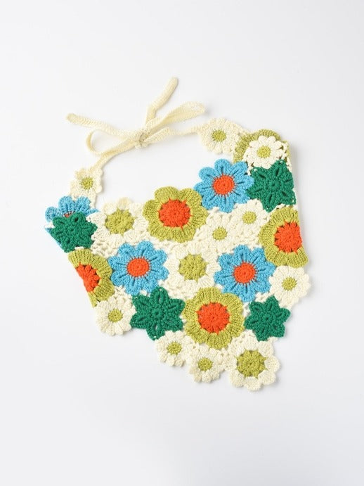 Crochet Flower Head Kerchiefs