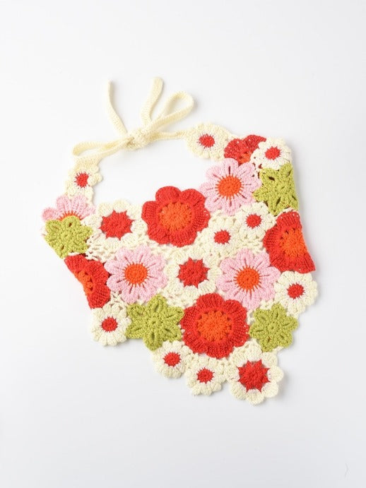 Crochet Flower Head Kerchiefs