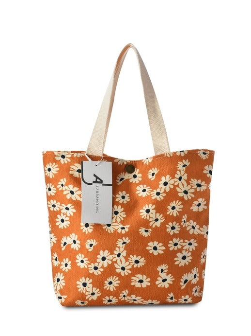 Corduroy Floral Totes