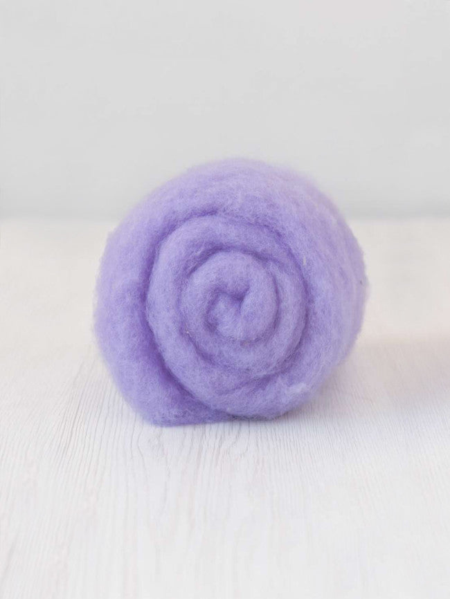 Lavender - Carded Maori Wool Roving