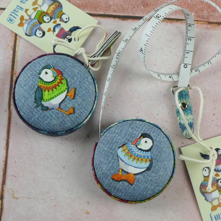 Woolly Puffins Tape Measure