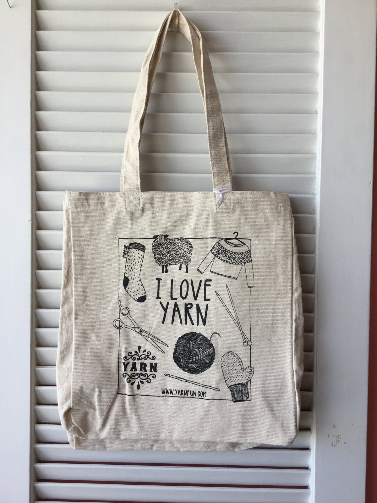 NNK Press - I Heart Yarn Tote Bag