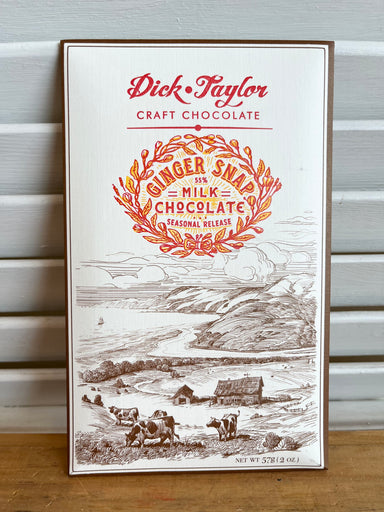 Ginger Snap Milk Chocolate - Dick Taylor Craft Chocolate